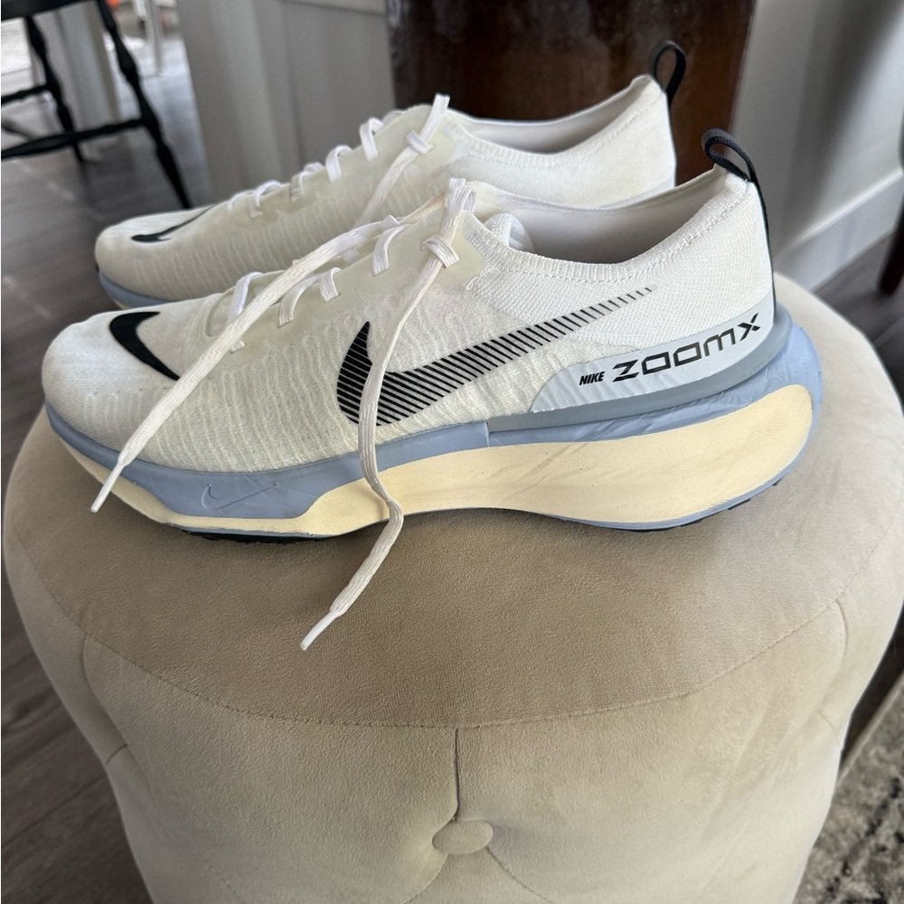 Nike ZoomX White and Light Blue Sneakers
